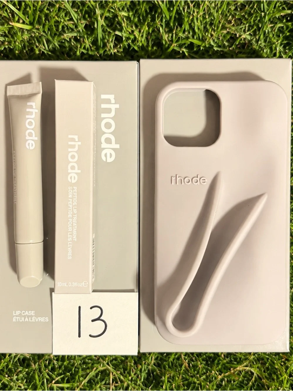 RHODE GREY Silicone iPhone Case with Sculpted Ridge Detail